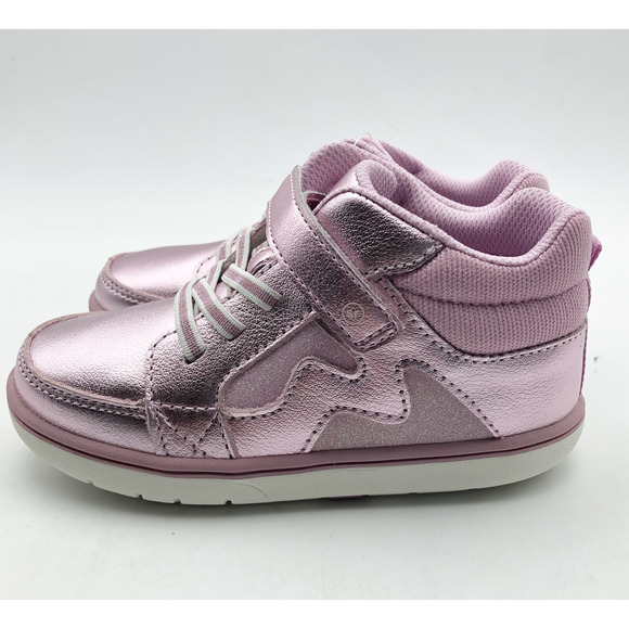 Stride Rite Girls SRT Ames Sneaker 11.5 Pink Shimmer Kids Shoe NIB - Picture 7 of 11